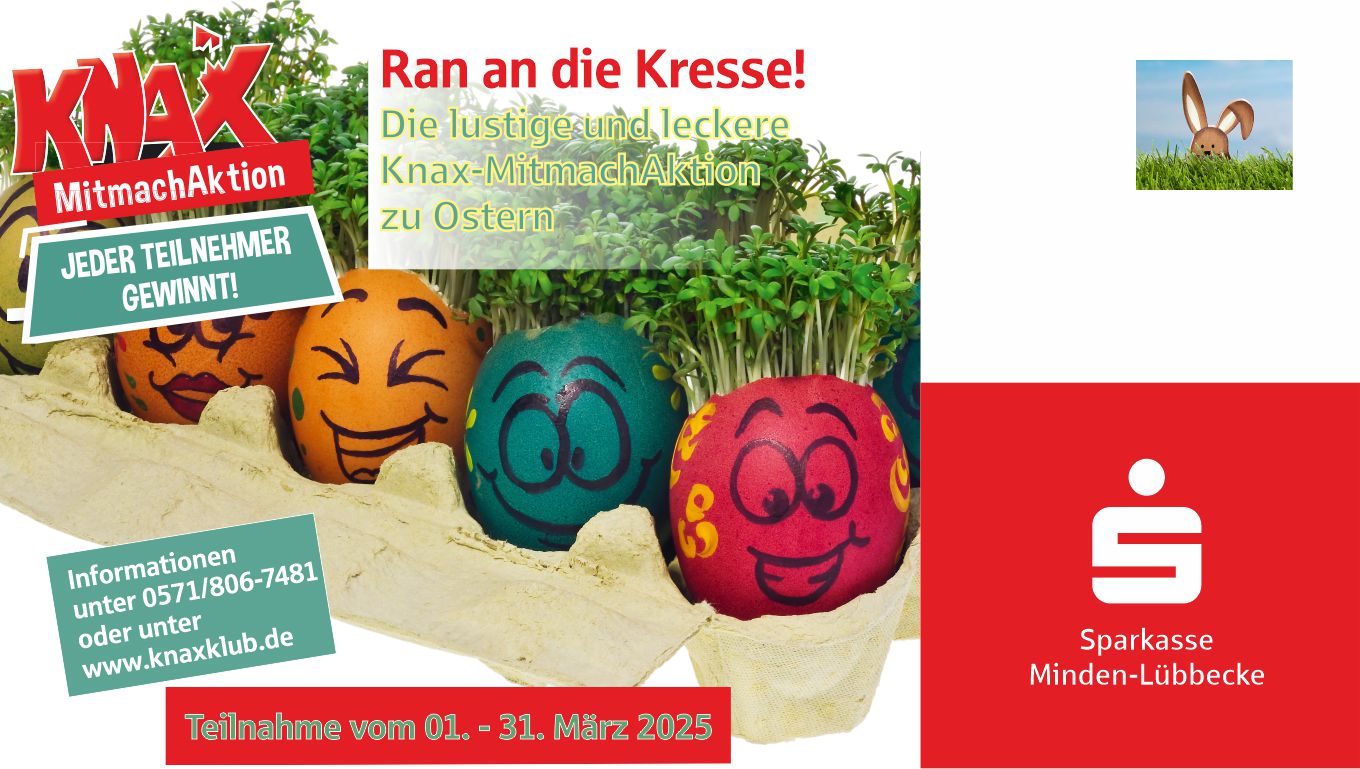 "Ran an die Kresse" - die lustige und leckere Knax-MitmachAktion zu Ostern